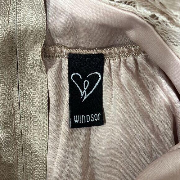 NWT- Beautiful Windsor nude colored designer cocktail dress - Picture 5 of 6